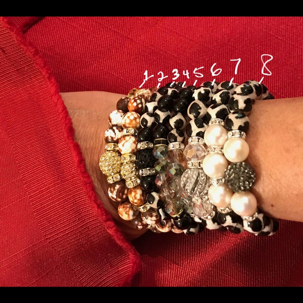 Beaded Stackable Bracelets - Picture 2 of 7
